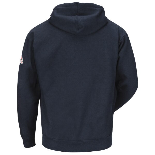 Bulwark FR Hooded Sweatshirt with Zipper in Navy